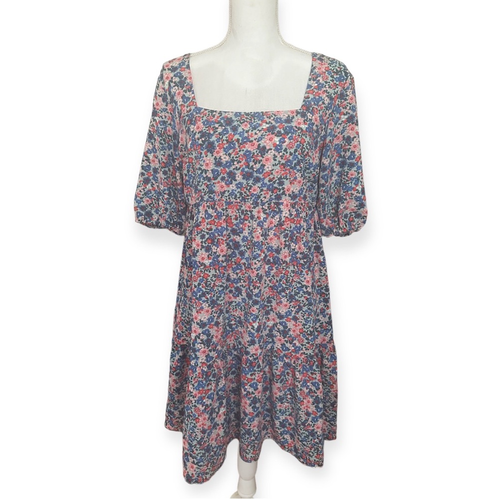 BCBG Paris Floral Print Tie-Back Dress NWT